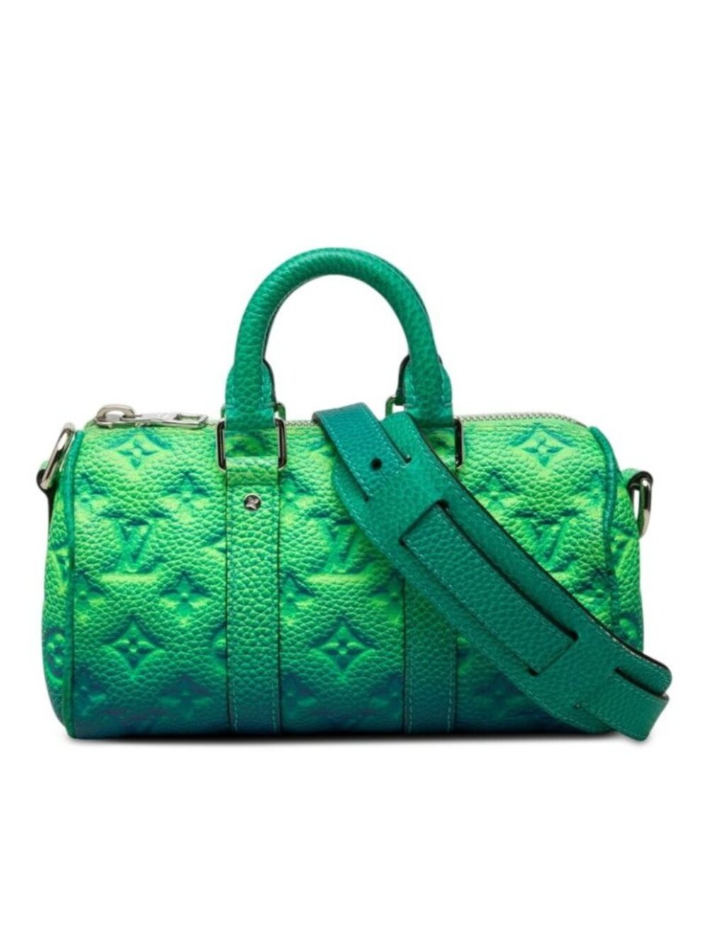 Louis Vuitton Monogram Taurillon Illusion Keepall XS 2-Way Shoulder Bag Green